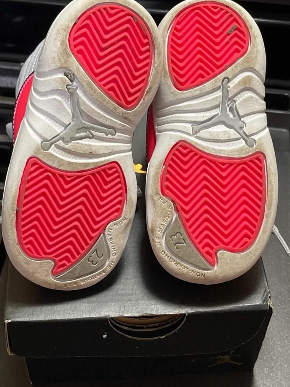Jordan Kids Sneakers in Grey and Hot Pink